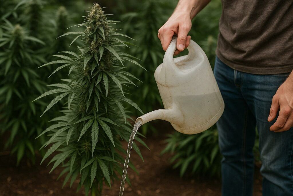 Przeplukiwanie marihuany przed zbiorami 1