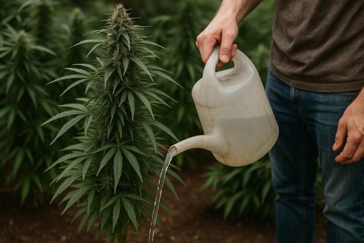 Przeplukiwanie marihuany przed zbiorami 1